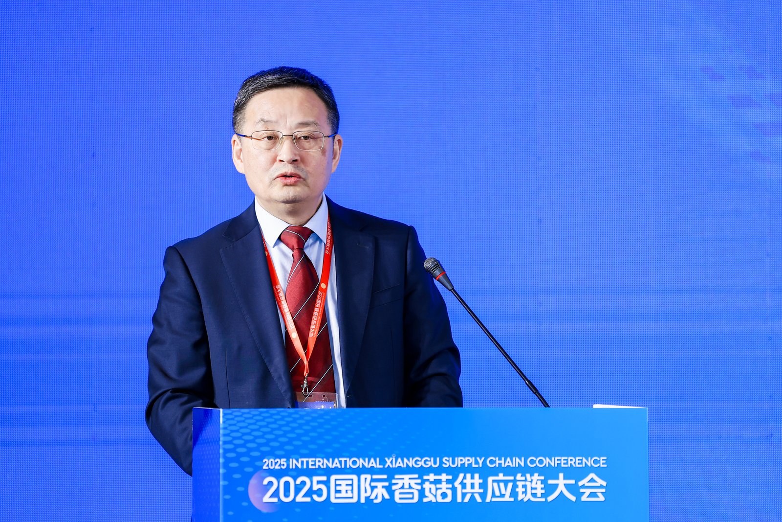 Qihe, Verbinden durch Pilze, Verbindung der Welt: Eröffnung der Internationalen Shiitake-Lieferkettenkonferenz 2025 in Zibo, Shandong 06.jpg 